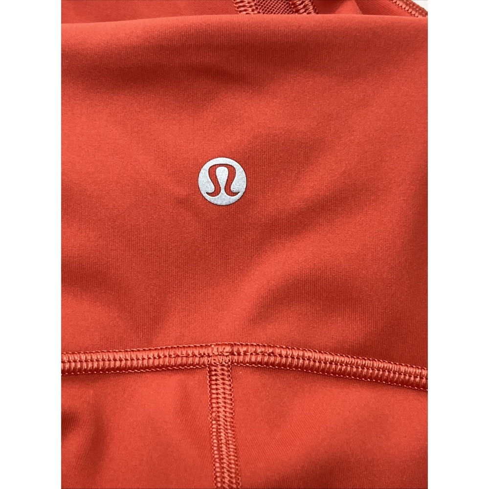 Lululemon Train Times Pant Women 4 Coral Yoga Leggings Mesh High Rise W5BU4S - Picture 5 of 10